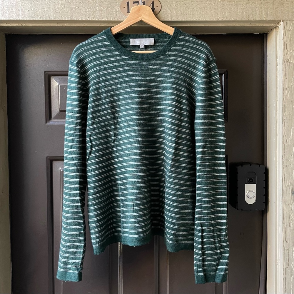 Mens Neiman Marcus cashmere/silk striped sweater